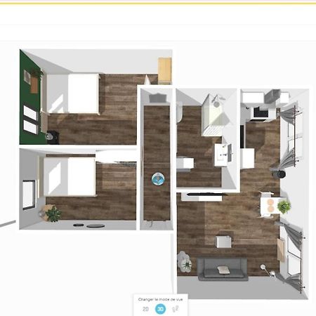 # Le 2 # Tres Beau T3 1Er Etage Tout Confort, Neuf, Mulhouse Centre Ngoại thất bức ảnh
