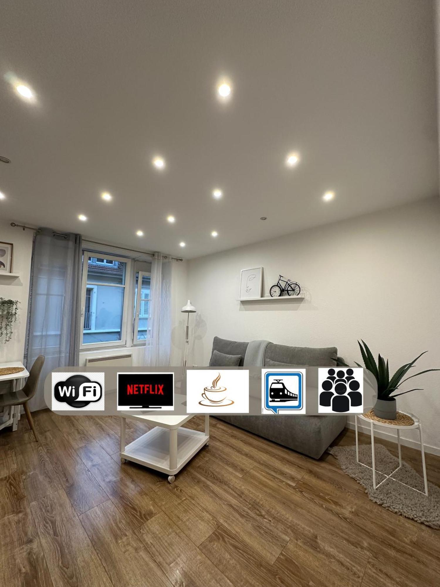 # Le 2 # Tres Beau T3 1Er Etage Tout Confort, Neuf, Mulhouse Centre Ngoại thất bức ảnh